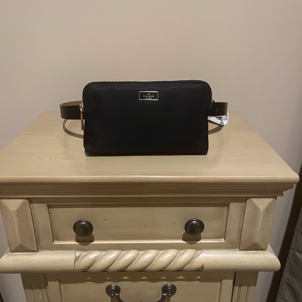 NWT Kate Spade Black Belt/Crossbody Bag